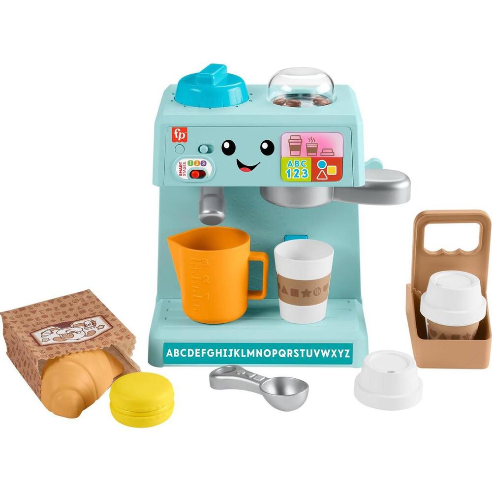 Fisher-Price Laugh & Learn Coffee Café Musical Playset 10pc Toddler Toy 18M+